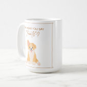 Cute Dog Mug Design コーヒーマグカップ (正面左)