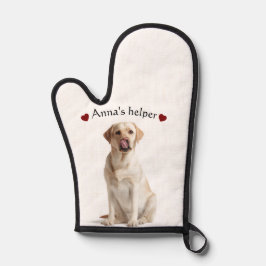 Cute Dog Oven Mitt – Personalized with Text 鍋つかみ