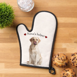 Cute Dog Oven Mitt – Personalized with Text 鍋つかみ