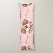 Cute Dog Pattern, Boys Girls & Kids, Dog Fan Gift ボディピロー (裏面 (縦))