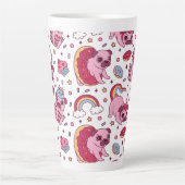 Cute dog pattern for dog lovers カフェラテマグ (正面)