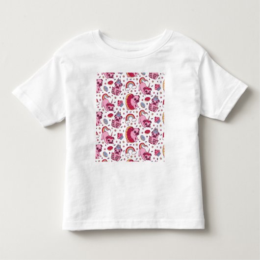 Cute dog pattern for dog lovers トドラーTシャツ (正面)