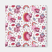 Cute dog pattern for dog lovers マグネット (正面)