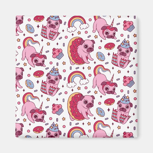 Cute dog pattern for dog lovers マグネット (正面)