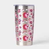 Cute dog pattern for dog lovers 保温保冷タンブラー (右面)