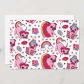 Cute dog pattern for dog lovers 招待状 (正面/裏面)