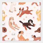 Cute Dog Pattern for Your Kid Room 壁紙 (正面)