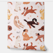 Cute Dog Pattern for Your Kid Room 壁紙 (ほどく)