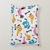 Cute dog pattern with baby animal face drawing sca アクセントクッション (正面(垂直))