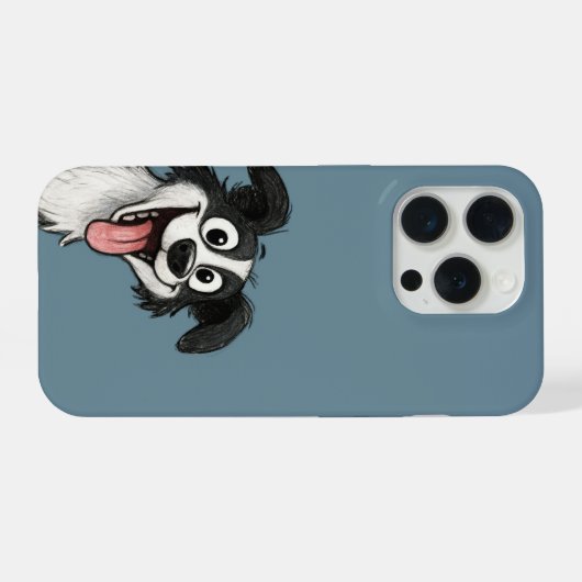 Cute Dog Phone Case iPhoneケース (裏面横)