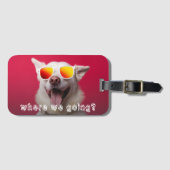 Cute Dog Photo ラゲッジタグ (正面横)