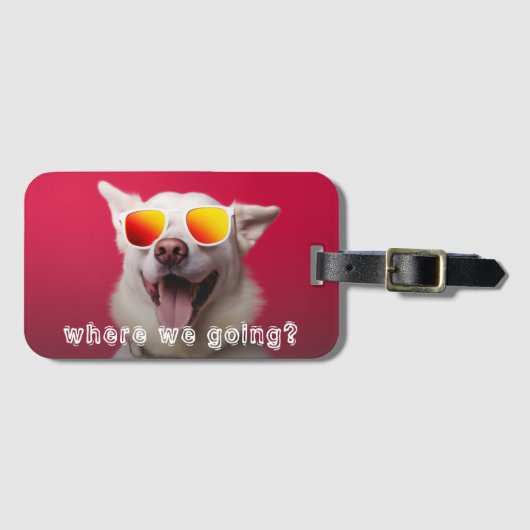 Cute Dog Photo ラゲッジタグ (正面横)