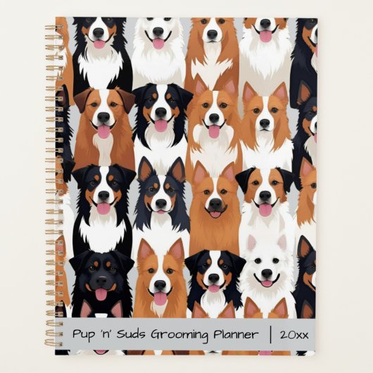 Cute Dog Planner プランナー手帳 (正面)
