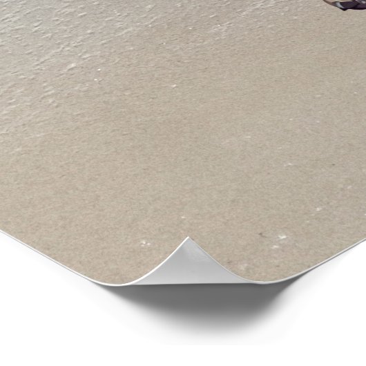 Cute Dog Print, Value Poster Paper (Semi-Gloss) ポスター (角)