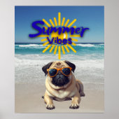 Cute Dog Print, Value Poster Paper (Semi-Gloss) ポスター (正面)