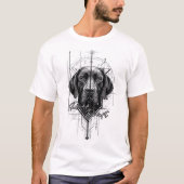 Cute Dog(Ruff Draft) - Graphic Tee Tシャツ (正面)