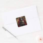 “Cute Dog Sticker – Perfect for Dog Lovers” スクエアシール (封筒)