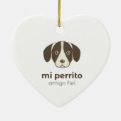 Cute Dog stickers セラミックオーナメント (裏面)