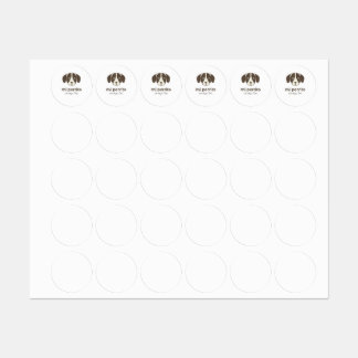 Cute Dog stickers ラベル
