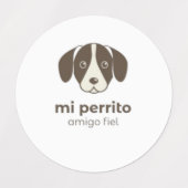 Cute Dog stickers ラベル (デザイン1)