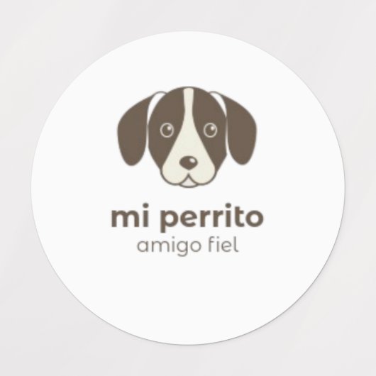 Cute Dog stickers ラベル (デザイン1)