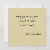 Cute Dog Sunflower Birthday Any Occasion Card (裏面)