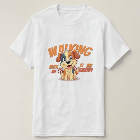 Cute Dog T-Shirt _ Funny Pet Gift For Dog Lovers Tシャツ (デザイン正面)