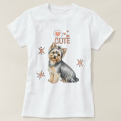 Cute dog T-shirt, gifts for her Tシャツ (デザイン正面)