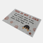Cute Dog This Is Not A Joke ドアマット (アングル)