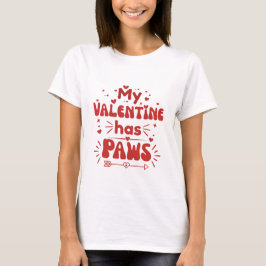Cute Dog Valentine Gift for Pet Lovers Tシャツ