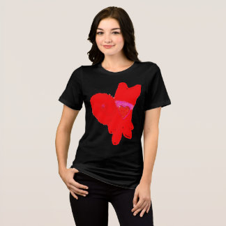 Cute dog Valentine's Day トライブレンドTシャツ