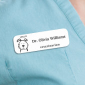 Cute Dog Veterinarian 名札