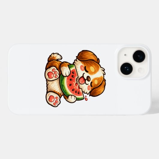 Cute Dog Watermelon Case-Mate iPhoneケース (裏面 (横))