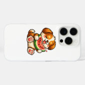 Cute Dog Watermelon Case-Mate iPhoneケース (裏面 (横))
