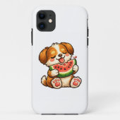 Cute Dog Watermelon Case-Mate iPhoneケース (裏面)