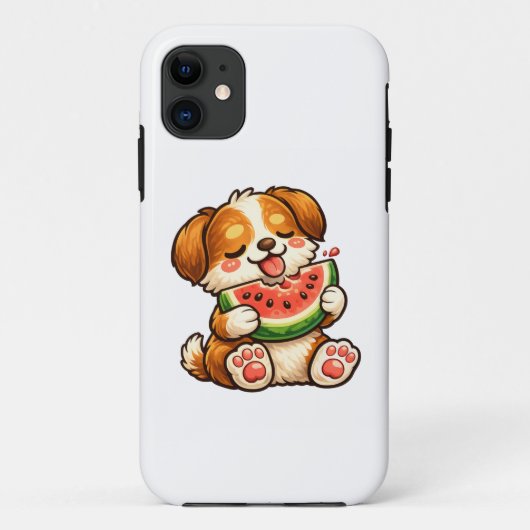 Cute Dog Watermelon Case-Mate iPhoneケース (裏面)