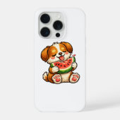 Cute Dog Watermelon iPhoneケース (裏面)