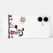 Cute dog with a girl Case-Mate iPhoneケース (裏面 (横))