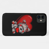 cute dog with heart cell phone case/cover Case-Mat Case-Mate iPhoneケース (裏面(横))