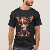 Cute Dog with Sunglasses 1 Tシャツ (正面)