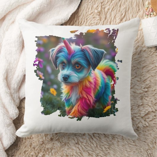 Cute Doge Throw Pillow クッション (ブランケット)