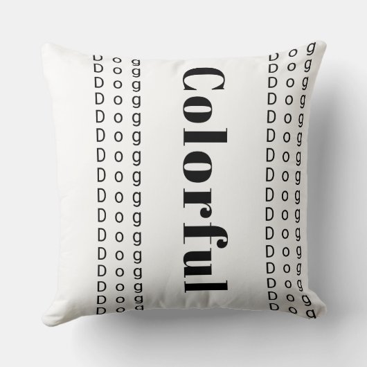 Cute Doge Throw Pillow クッション (裏面)