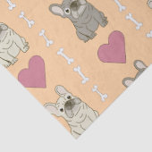 Cute dogs, bones, and hearts 薄葉紙 (詳細)