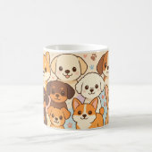 Cute dogs mug コーヒーマグカップ (中央)