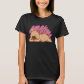 Cute Dogs Sleeping French Bulldog Tシャツ (正面)