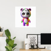 Cute Doll Character Wall Art Poster for Aesthetic  ポスター (ホームオフィス)