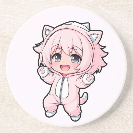 Cute Doll “In the Making” Design – Future Dream Gi コースター (正面)