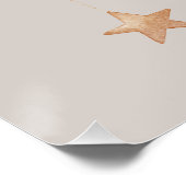 Cute Doll on Crescent Moon Illustration Poster ポスター (コーナー)