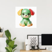 Cute Doll Wall Decor Poster for Cozy Kawaii Bedroo ポスター (ホームオフィス)