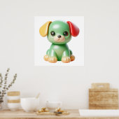 Cute Doll Wall Decor Poster for Cozy Kawaii Bedroo ポスター (キッチン)